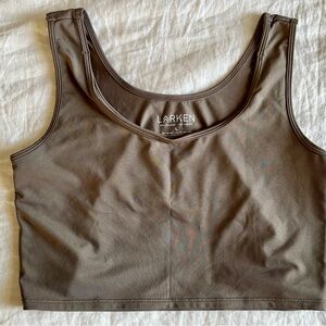 Larken X nursing & hands-free pumping bra, size large (stone)